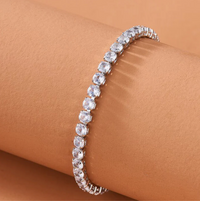Silver Plated Classic Tennis Bracelet