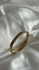 Gold Plated Classic Screw Bangle Bracelet