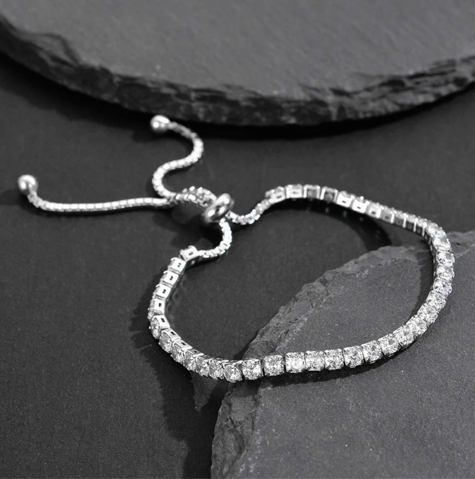 Silver Plated Classic Tennis Bracelet