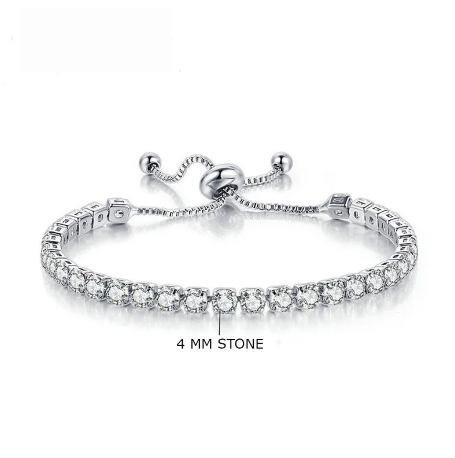 Silver Plated Classic Tennis Bracelet