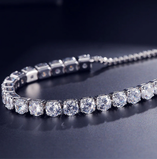 Silver Plated Classic Tennis Bracelet